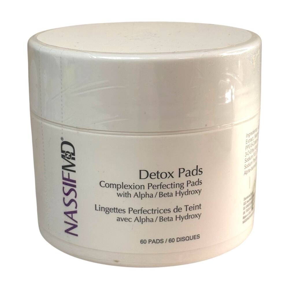 SEALED Dr. Nassif MD Detox Pads Complexion Perfecting 60 Pads Alpha Beta Hydroxy